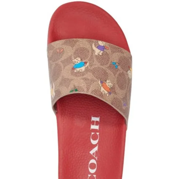COACH Women's Udele Sport Pool Slides - Picture 4 of 4
